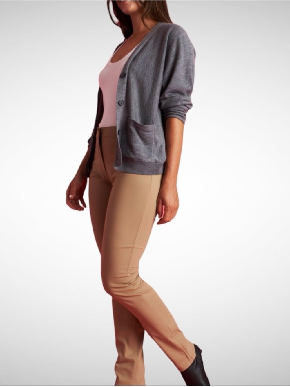 Kit and Ace Slim Stretch Modern Pants in Toffee